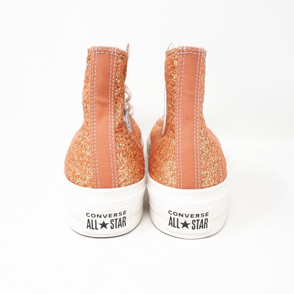 Converse Chuck Taylor All Star Lift Hi Platform Shoe Sneaker Clay Womens US Size - Picture 6 of 12